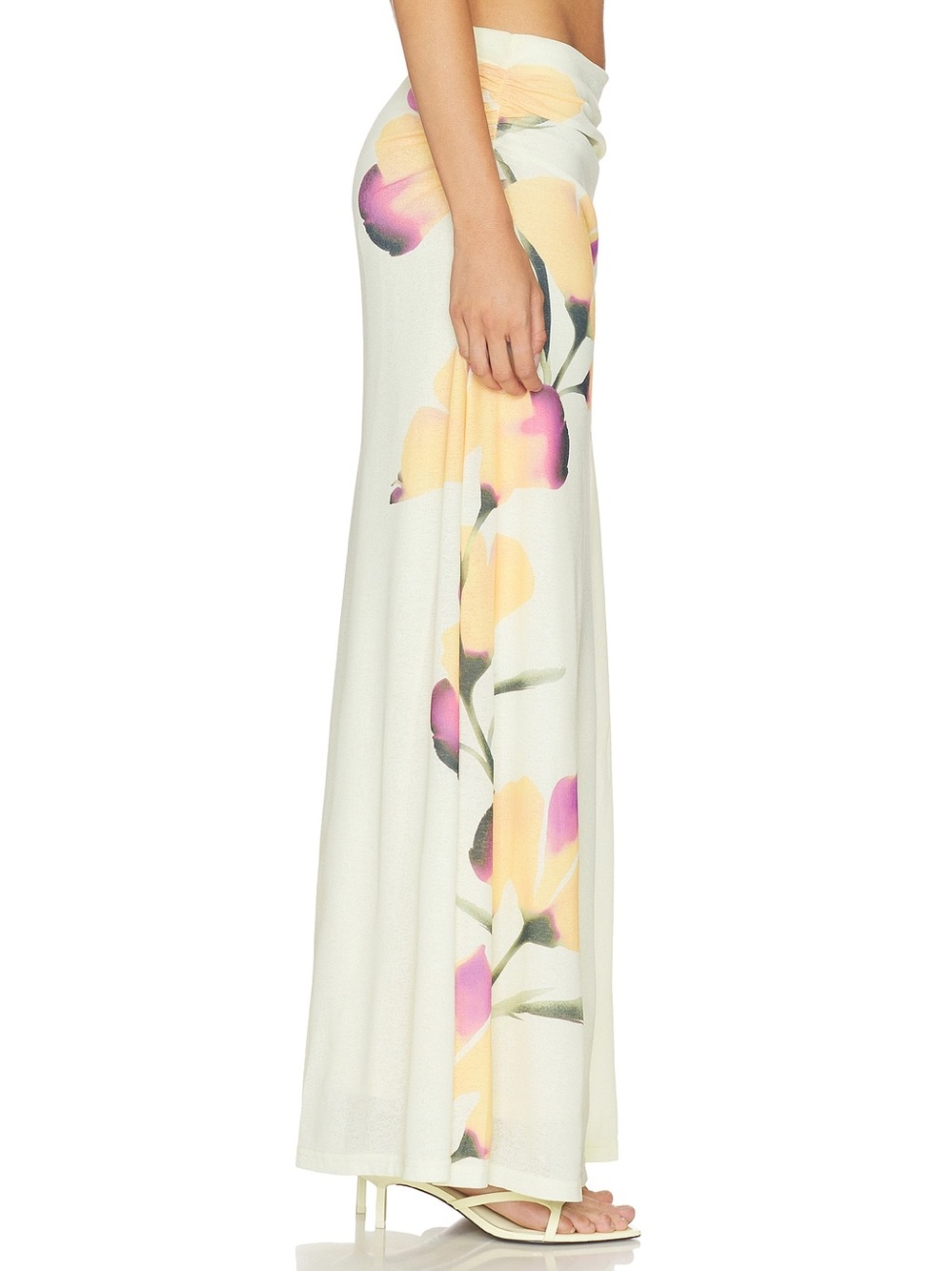 SOVERE STUDIOS Akanni Skirt Lightweight Jersey Floral Size Small NWT - Picture 6 of 8